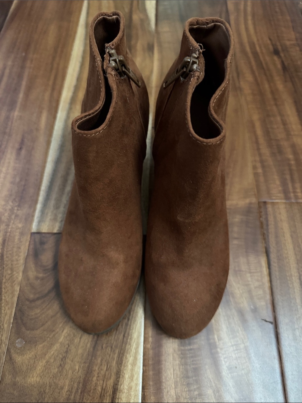 Old Navy Brown Suede Ankle Booties